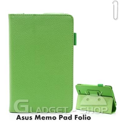 เคส Asus Memo Pad (ME172V) Green Folio Stand Case